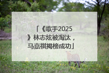 《歌手2025》林志炫被淘汰，马嘉祺揭榜成功