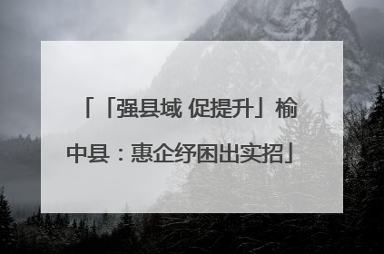 「强县域 促提升」榆中县：惠企纾困出实招