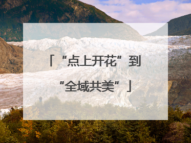 “点上开花”到“全域共美”
