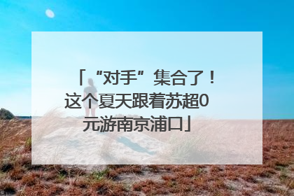 “对手”集合了！这个夏天跟着苏超0元游南京浦口