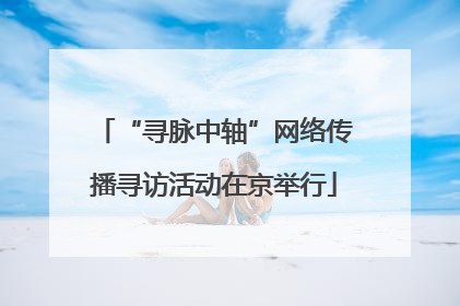 “寻脉中轴”网络传播寻访活动在京举行