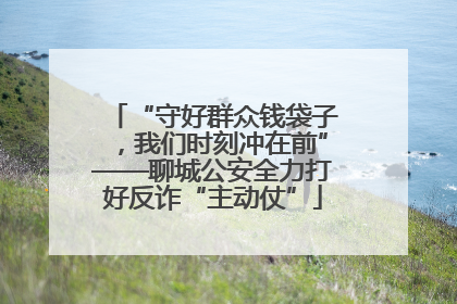 “守好群众钱袋子，我们时刻冲在前”——聊城公安全力打好反诈“主动仗”