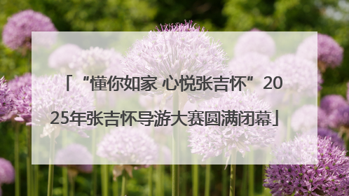 “懂你如家 心悦张吉怀”2025年张吉怀导游大赛圆满闭幕
