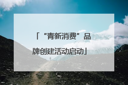 “青新消费”品牌创建活动启动