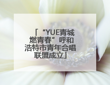 “YUE青城 燃青春”呼和浩特市青年合唱联盟成立