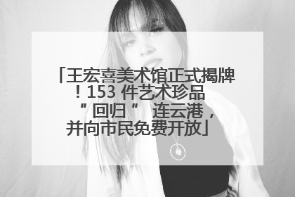 王宏喜美术馆正式揭牌！153 件艺术珍品 “ 回归 ” 连云港，并向市民免费开放
