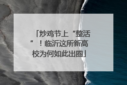 炒鸡节上“整活”！临沂这所新高校为何如此出圈