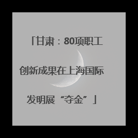 甘肃：80项职工创新成果在上海国际发明展“夺金”