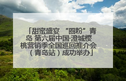 甜蜜盛宴 “圈粉”青岛 第六届中国·澄城樱桃营销季全国巡回推介会（青岛站）成功举办