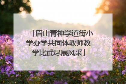 眉山青神学道街小学办学共同体教师教学比武尽展风采