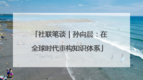 社联笔谈｜孙向晨：在全球时代重构知识体系