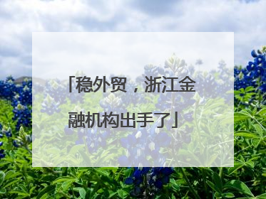 稳外贸，浙江金融机构出手了