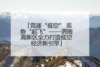 竞逐“低空” 蓄势“起飞”——渭南高新区全力打造低空经济新引擎