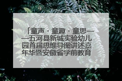 童声・童趣・童思——五河县新城实验幼儿园首届思维导图讲述嘉年华暨安徽省学前教育教研基地园项目阶段性成果展示活动