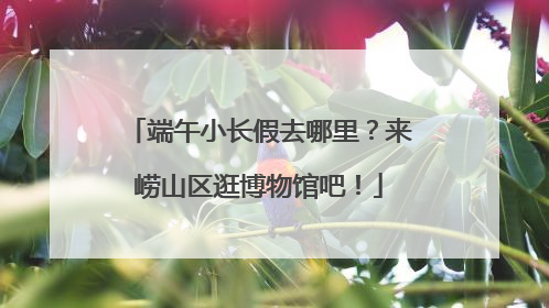 端午小长假去哪里？来崂山区逛博物馆吧！