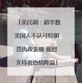 美民调：超半数美国人不认可特朗普执政表现 强烈支持者热情降温