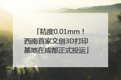 精度0.01mm！西南首家文创3D打印基地在成都正式投运