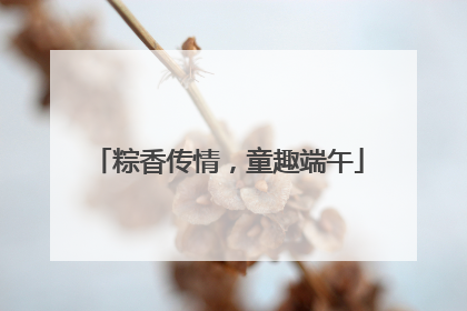 粽香传情，童趣端午