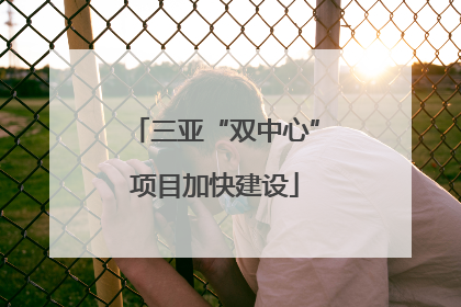 三亚“双中心”项目加快建设