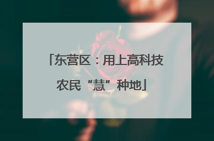 东营区：用上高科技 农民“慧”种地