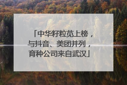 中华籽粒苋上榜，与抖音、美团并列，育种公司来自武汉