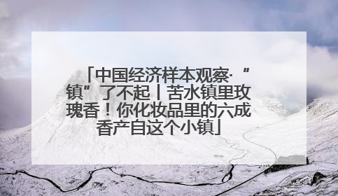 中国经济样本观察·“镇”了不起丨苦水镇里玫瑰香！你化妆品里的六成香产自这个小镇