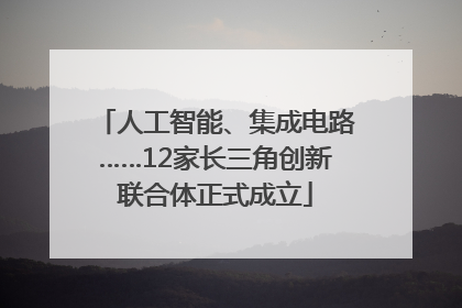 人工智能、集成电路……12家长三角创新联合体正式成立