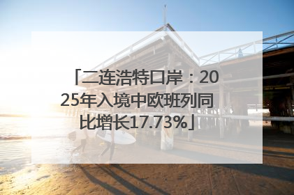 二连浩特口岸：2025年入境中欧班列同比增长17.73%