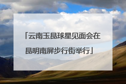 云南玉昆球星见面会在昆明南屏步行街举行