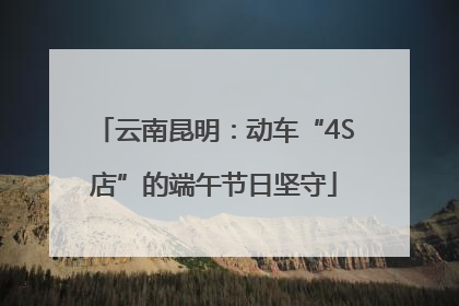 云南昆明：动车“4S店”的端午节日坚守