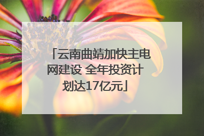 云南曲靖加快主电网建设 全年投资计划达17亿元