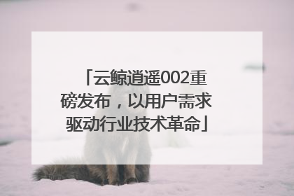 云鲸逍遥002重磅发布，以用户需求驱动行业技术革命