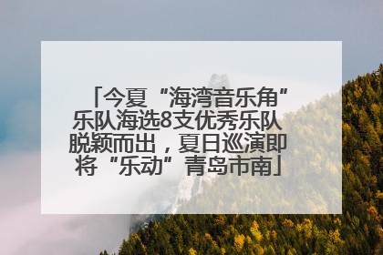 今夏“海湾音乐角”乐队海选8支优秀乐队脱颖而出，夏日巡演即将“乐动”青岛市南
