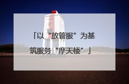 以“放管服”为基筑服务“摩天楼”