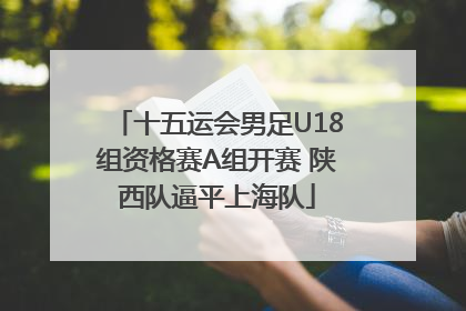十五运会男足U18组资格赛A组开赛 陕西队逼平上海队