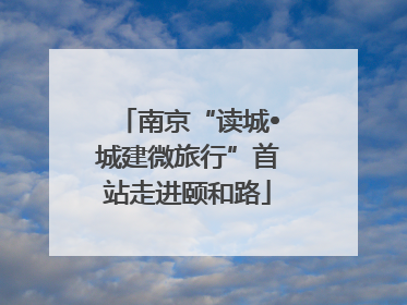 南京“读城•城建微旅行”首站走进颐和路
