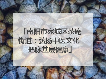 南阳市宛城区茶庵街道：弘扬中医文化 把脉基层健康