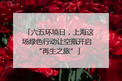 六五环境日，上海这场绿色行动让空瓶开启 “再生之旅”