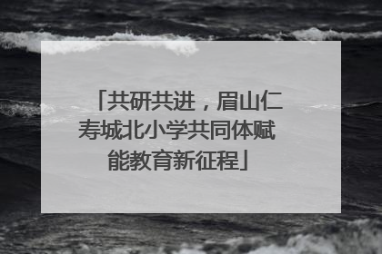 共研共进，眉山仁寿城北小学共同体赋能教育新征程