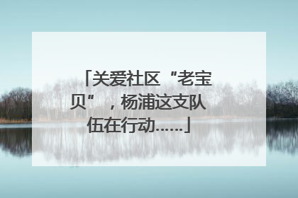 关爱社区“老宝贝”，杨浦这支队伍在行动……