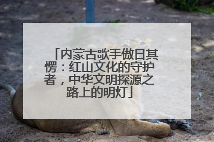 内蒙古歌手傲日其愣：红山文化的守护者，中华文明探源之路上的明灯