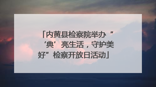 内黄县检察院举办“‘典’亮生活，守护美好”检察开放日活动