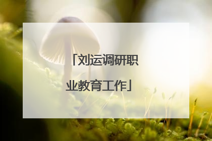 刘运调研职业教育工作