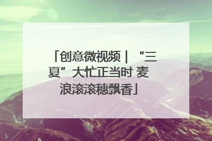 创意微视频｜“三夏”大忙正当时 麦浪滚滚穗飘香