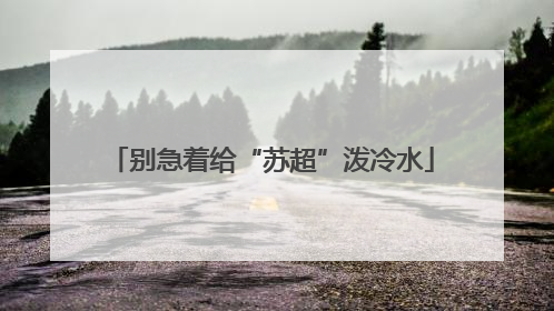 别急着给“苏超”泼冷水