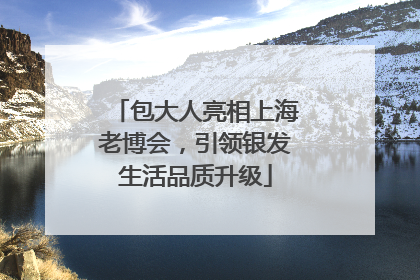 包大人亮相上海老博会，引领银发生活品质升级