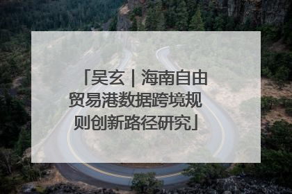 吴玄｜海南自由贸易港数据跨境规则创新路径研究