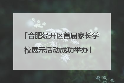 合肥经开区首届家长学校展示活动成功举办