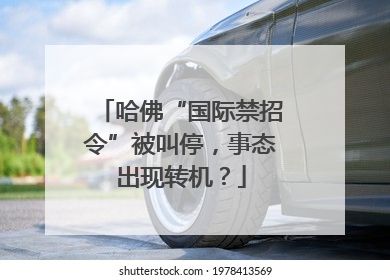 哈佛“国际禁招令”被叫停，事态出现转机？
