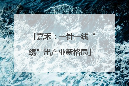 嘉禾：一针一线“绣”出产业新格局